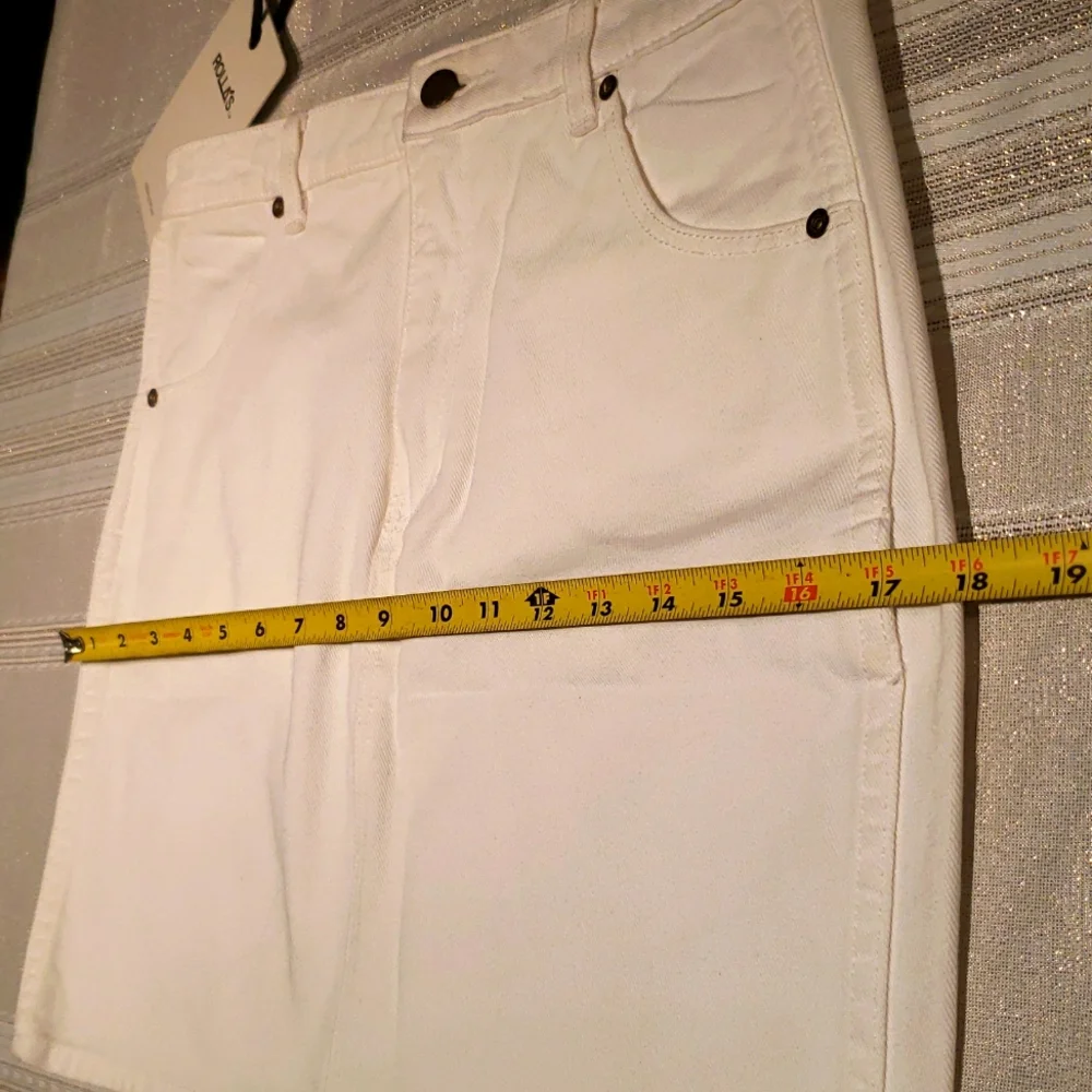 ROLLA'S Australia NEW 'HI MINI' High Rise Mini Jean SKIRT Denim White Women's 28